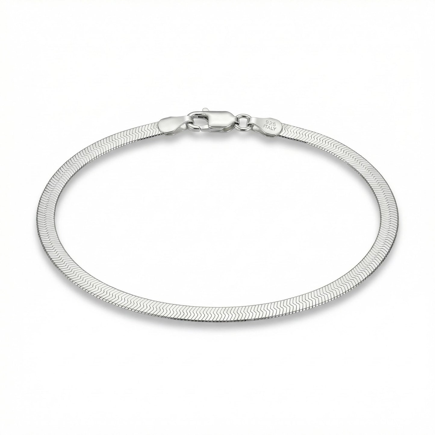 Tribeca Silver Herringbone Bracelet