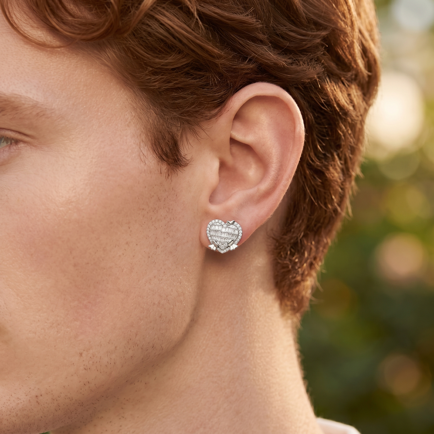 Chelsea Heart Pavé Set - Earrings