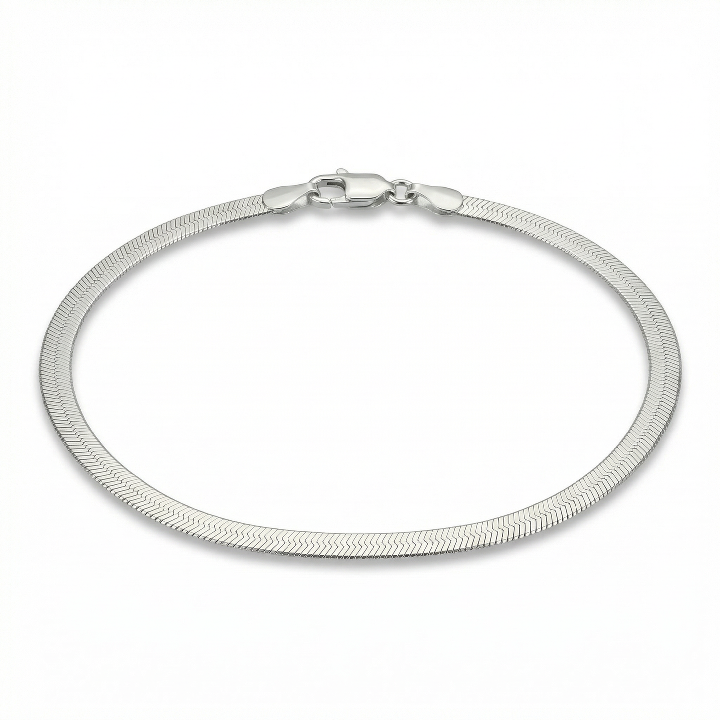 Tribeca Whte Herringbone Necklace