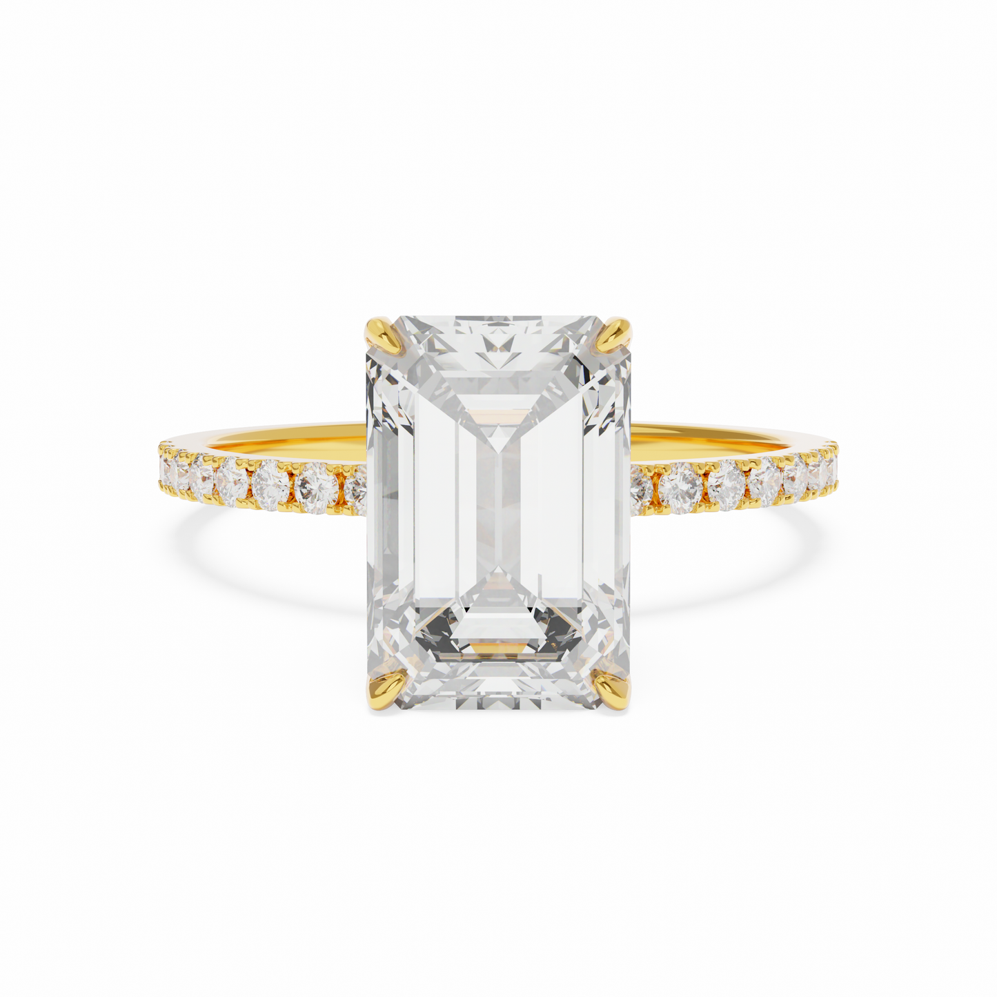 Park Avenue Regency – Emerald Halo Diamond Ring