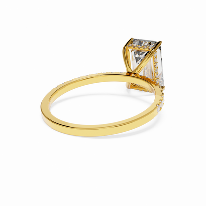 Park Avenue Regency – Emerald Halo Diamond Ring