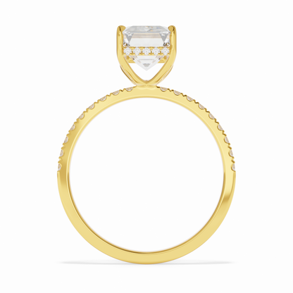 Park Avenue Regency – Emerald Halo Diamond Ring