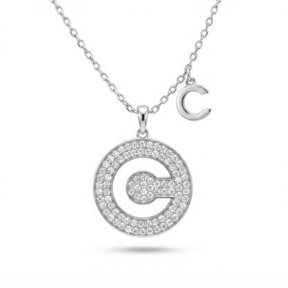 SoHo Initial Medallion Pendant