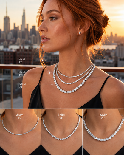 SoHo Ice Line Moissanite Tennis Chain