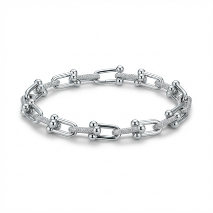 New York Link Silver Bracelet