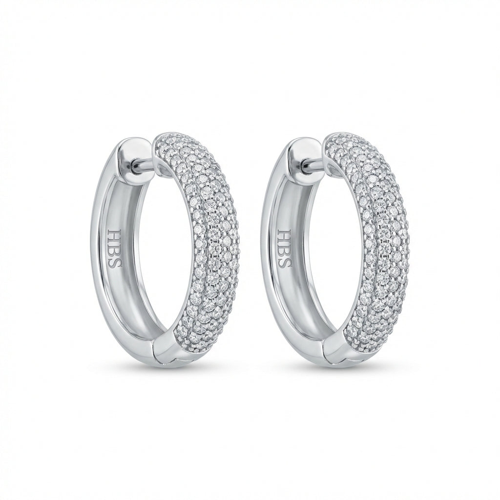 SoHo Pavé Hoop Earrings