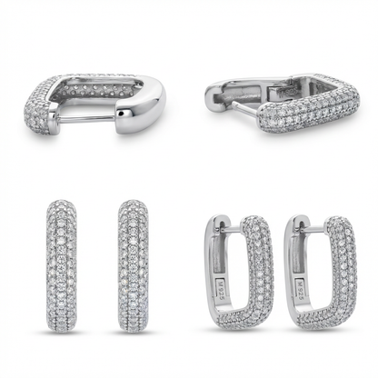 Fifth Avenue Pavé Hoop Earrings