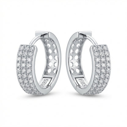 Tribeca Pavé Hoop Earrings