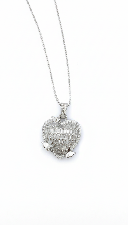 Chelsea Heart Pavé Set - Pendant Necklace