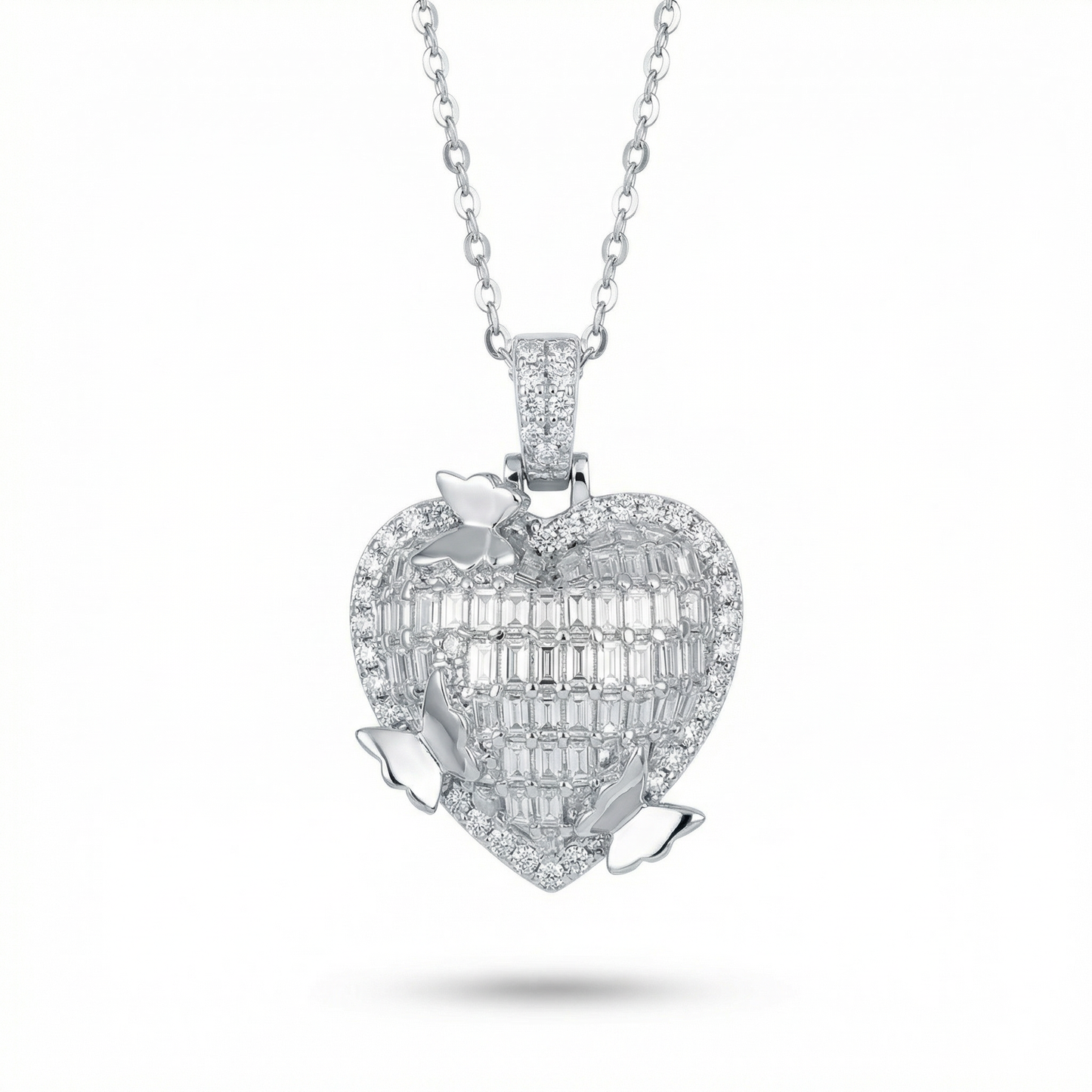 Chelsea Heart Pavé Set - Pendant Necklace
