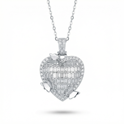 Chelsea Heart Pavé Set - Pendant Necklace