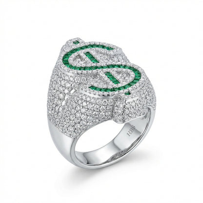Emerald Dollar Ice Ring