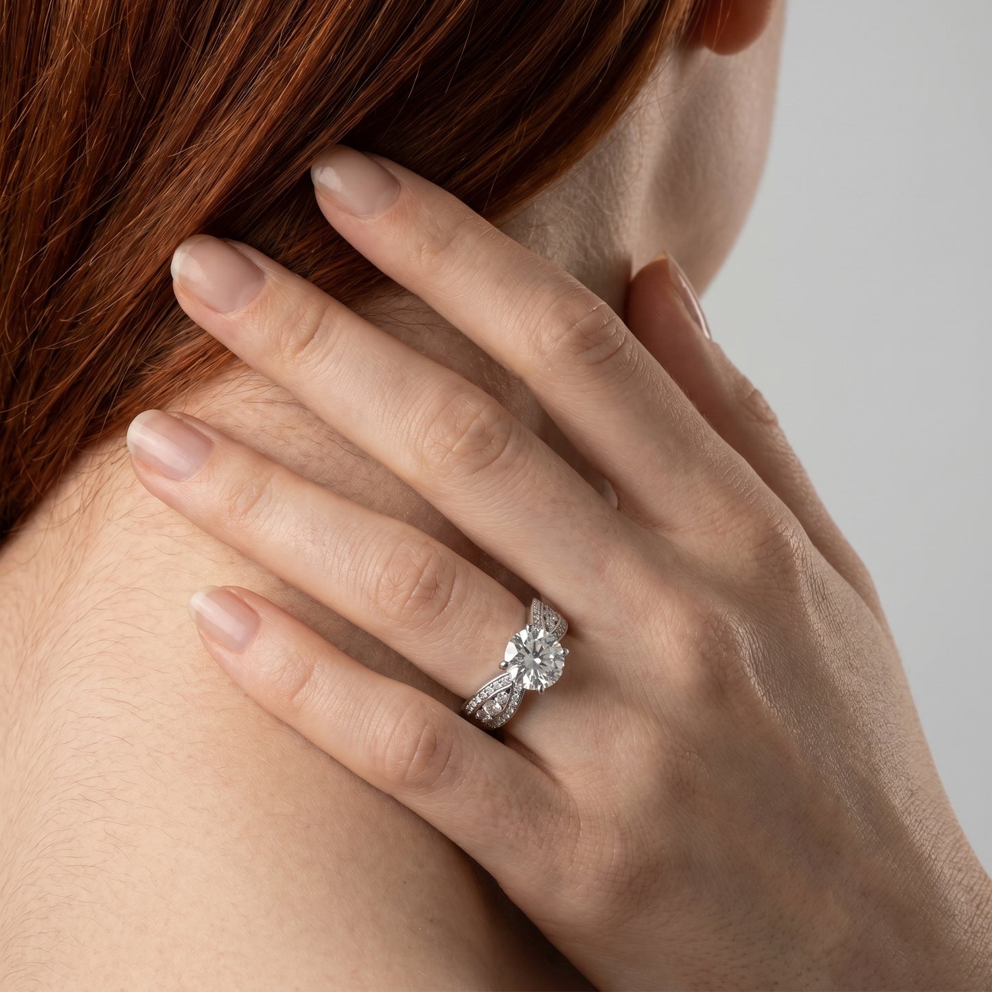 SoHo Flow Pavé Engagement Ring