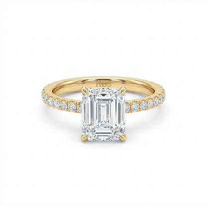 Lexington Avenue Precision – Emerald Pavé Ring