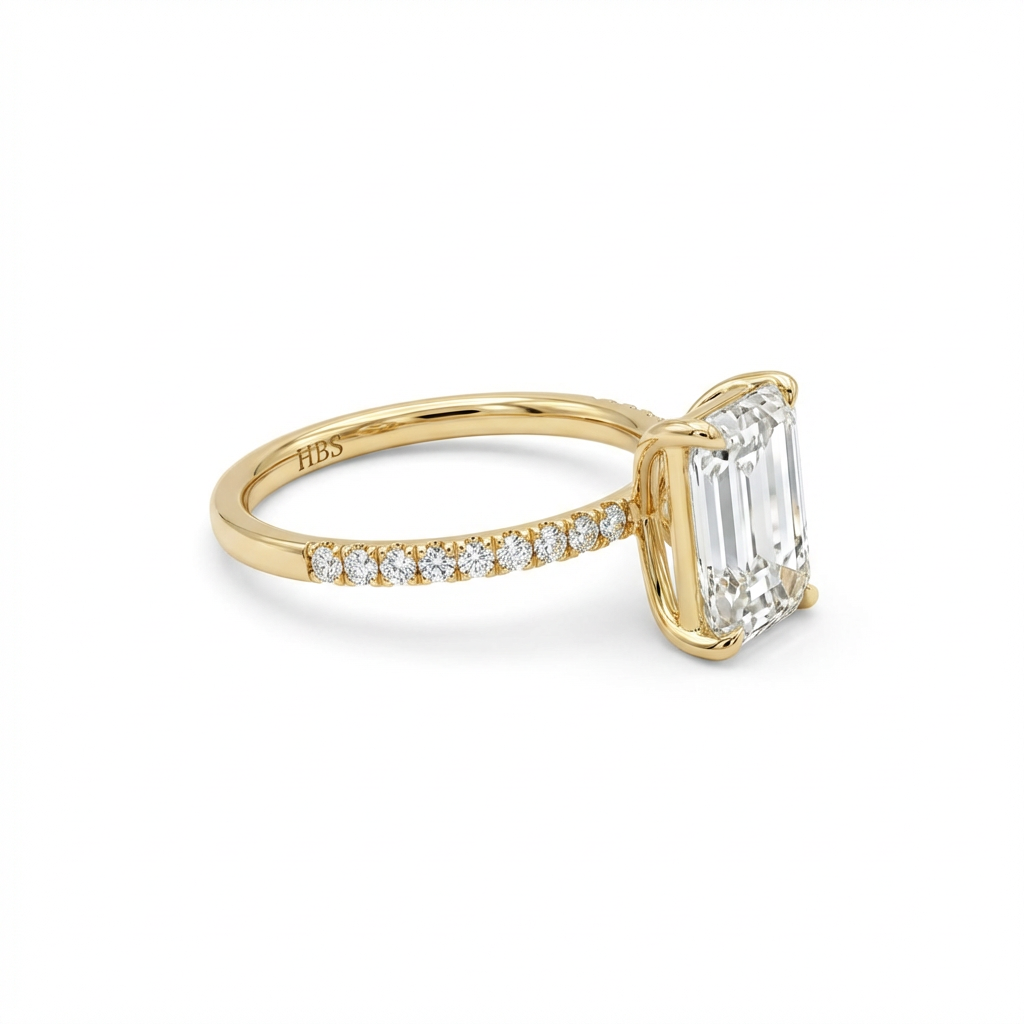 Lexington Avenue Precision – Emerald Pavé Ring