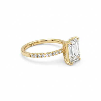 Lexington Avenue Precision – Emerald Pavé Ring