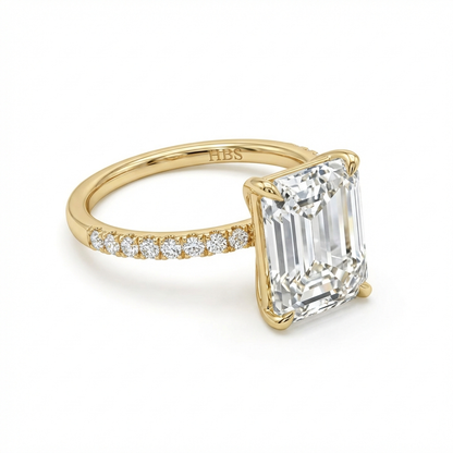 Lexington Avenue Precision – Emerald Pavé Ring