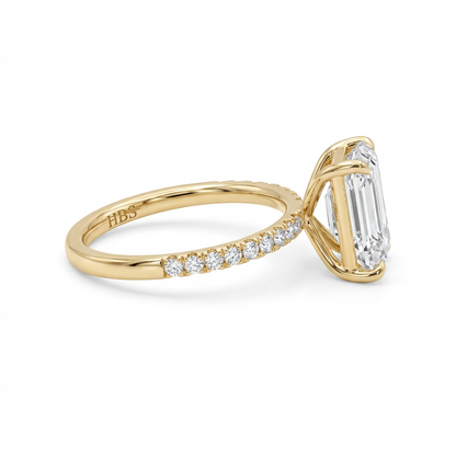 Lexington Avenue Precision – Emerald Pavé Ring