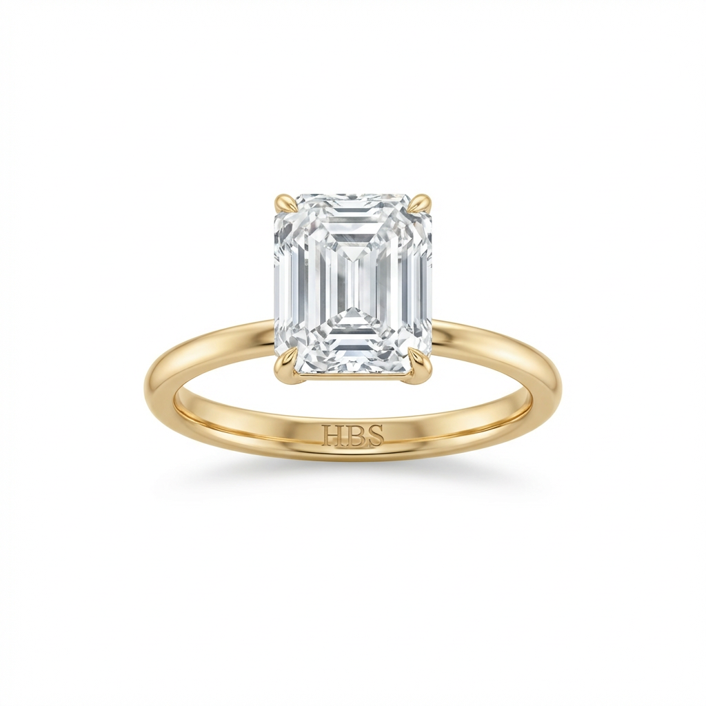 Lexington Tower – Emerald Cut Diamond Ring
