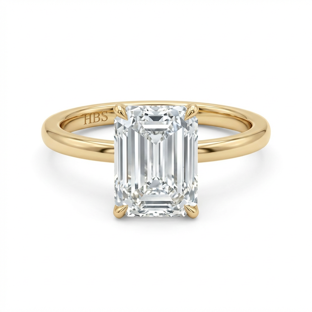 Lexington Tower – Emerald Cut Diamond Ring