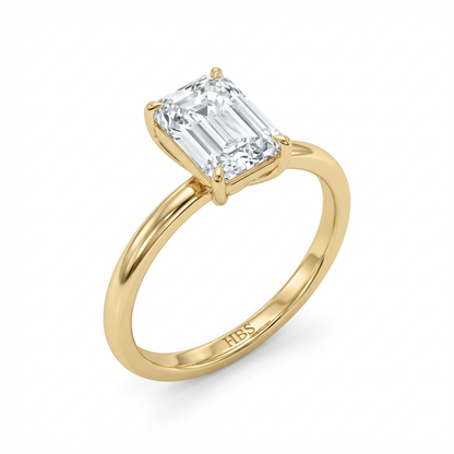 Lexington Tower – Emerald Cut Diamond Ring