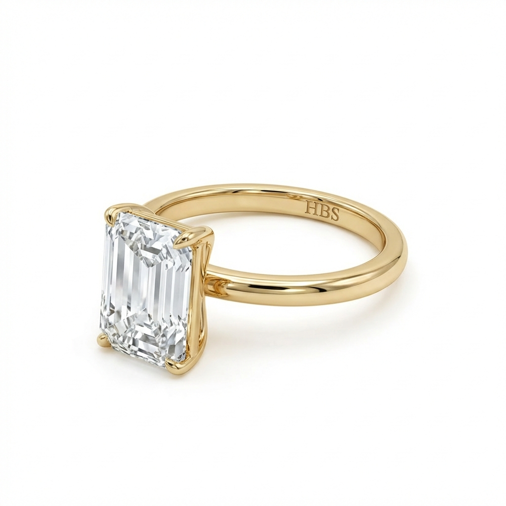 Lexington Tower – Emerald Cut Diamond Ring