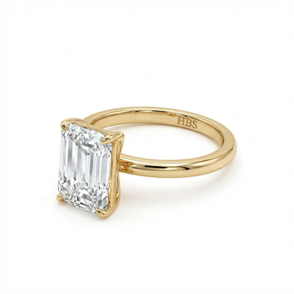 Lexington Tower – Emerald Cut Diamond Ring