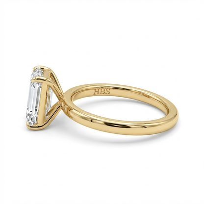 Lexington Tower – Emerald Cut Diamond Ring