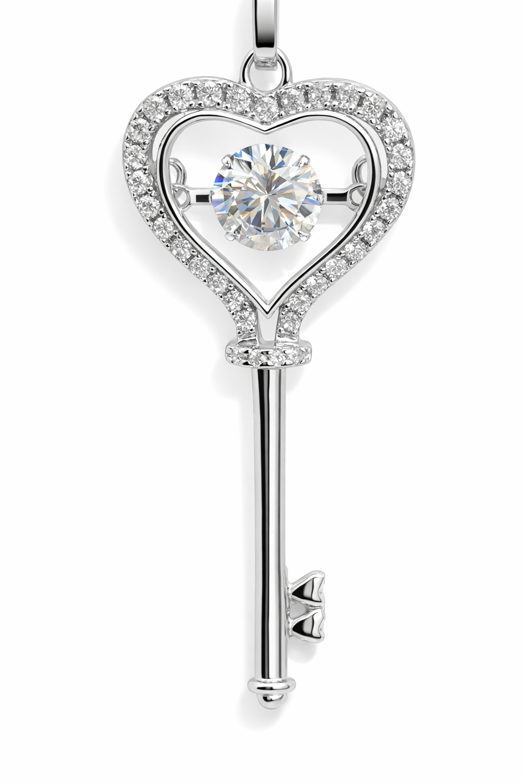 Fifth Ave Heart Key Pendant