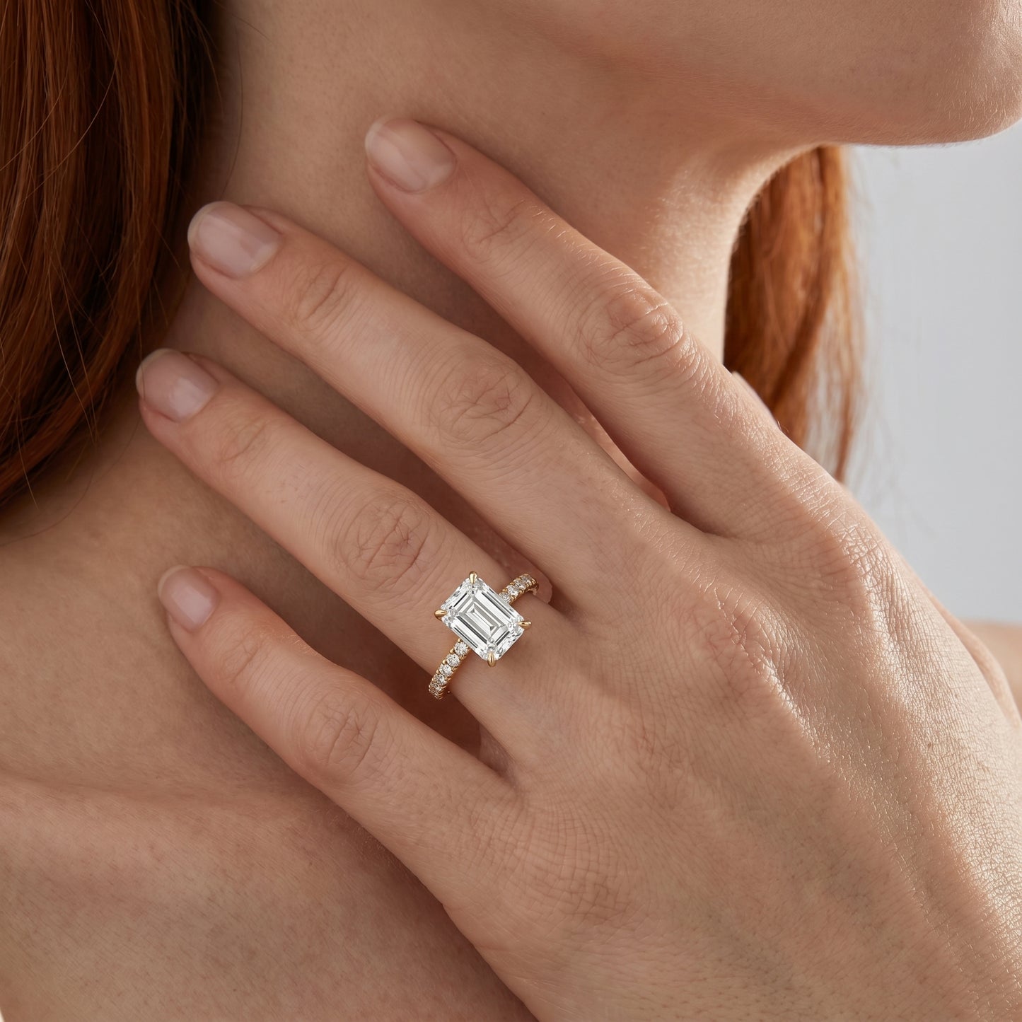 Lexington Avenue Precision – Emerald Pavé Ring