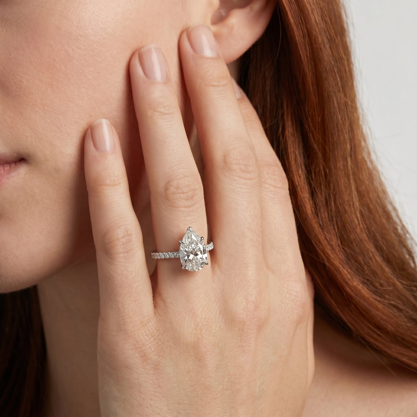 Broadway Radiance – Pear Diamond Ring