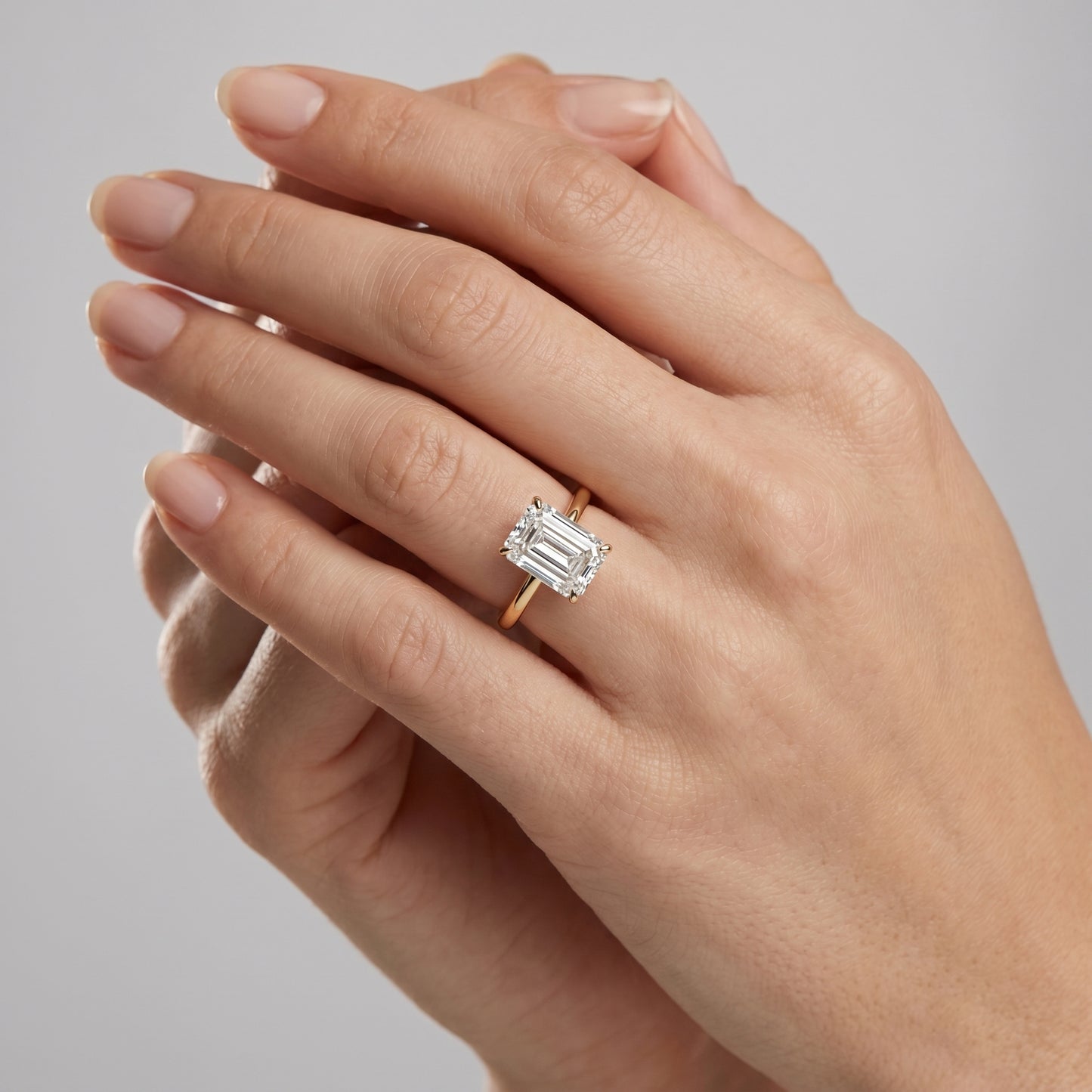 Lexington Tower – Emerald Cut Diamond Ring