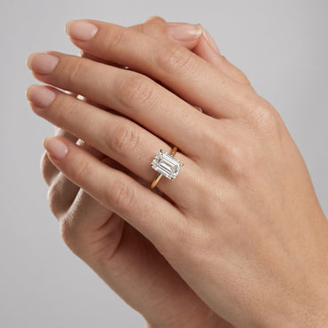 Lexington Tower – Emerald Cut Diamond Ring