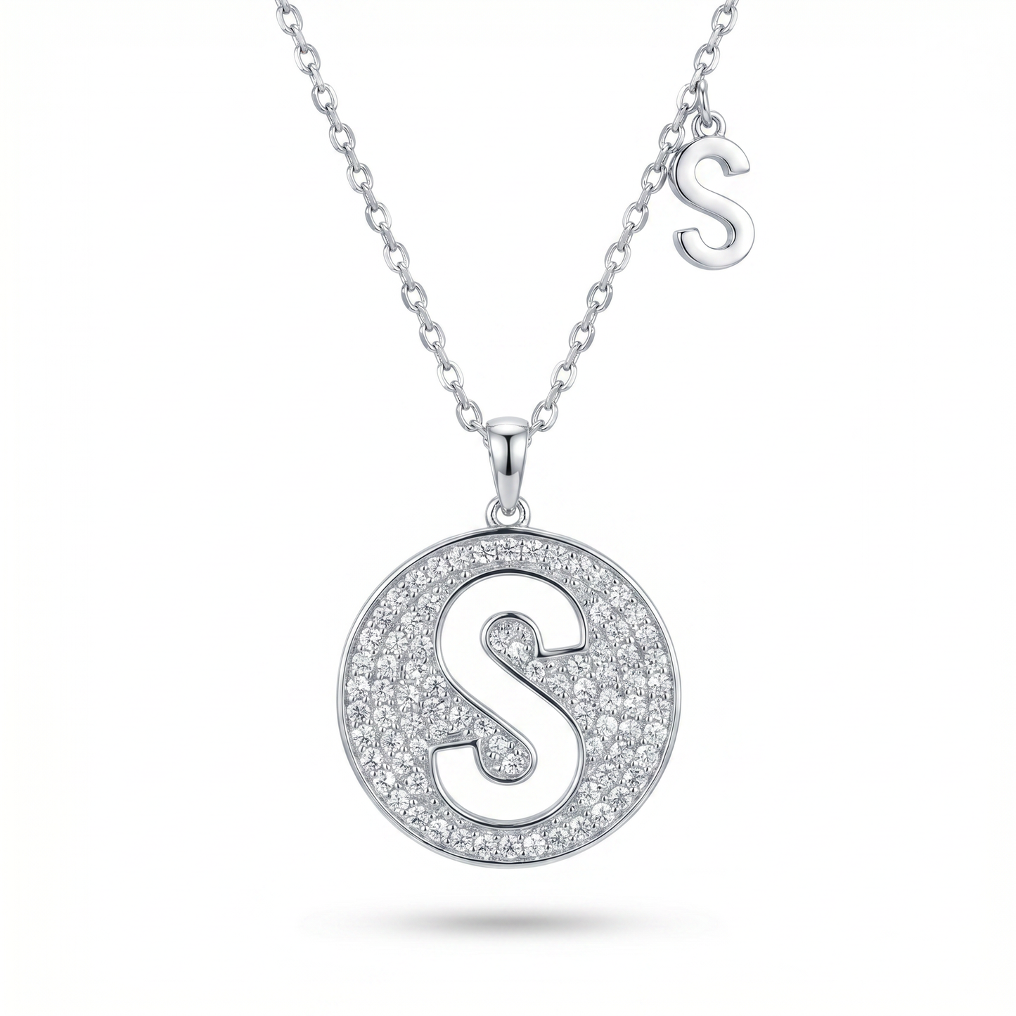SoHo Initial Medallion Pendant