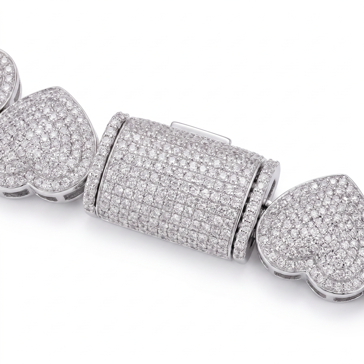 SoHo Love Ice Pavé Heart Statement Necklace