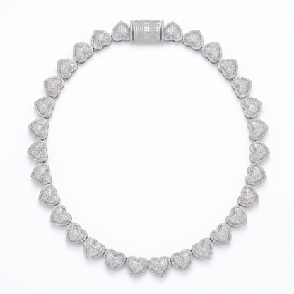 SoHo Love Ice Pavé Heart Statement Necklace