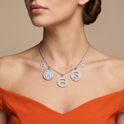 SoHo Initial Medallion Pendant
