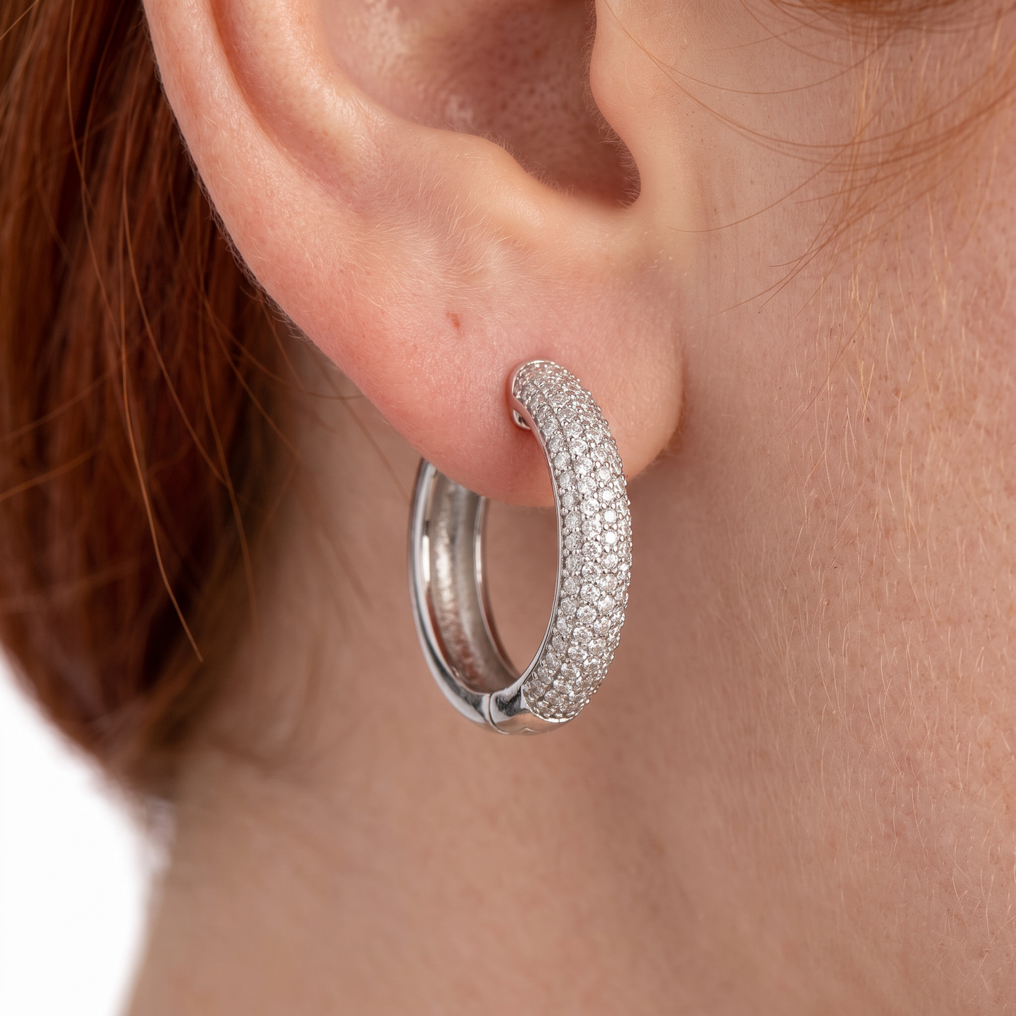 SoHo Pavé Hoop Earrings
