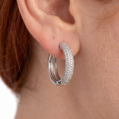 SoHo Pavé Hoop Earrings