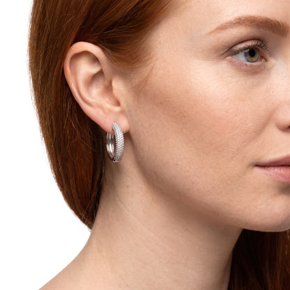 SoHo Pavé Hoop Earrings