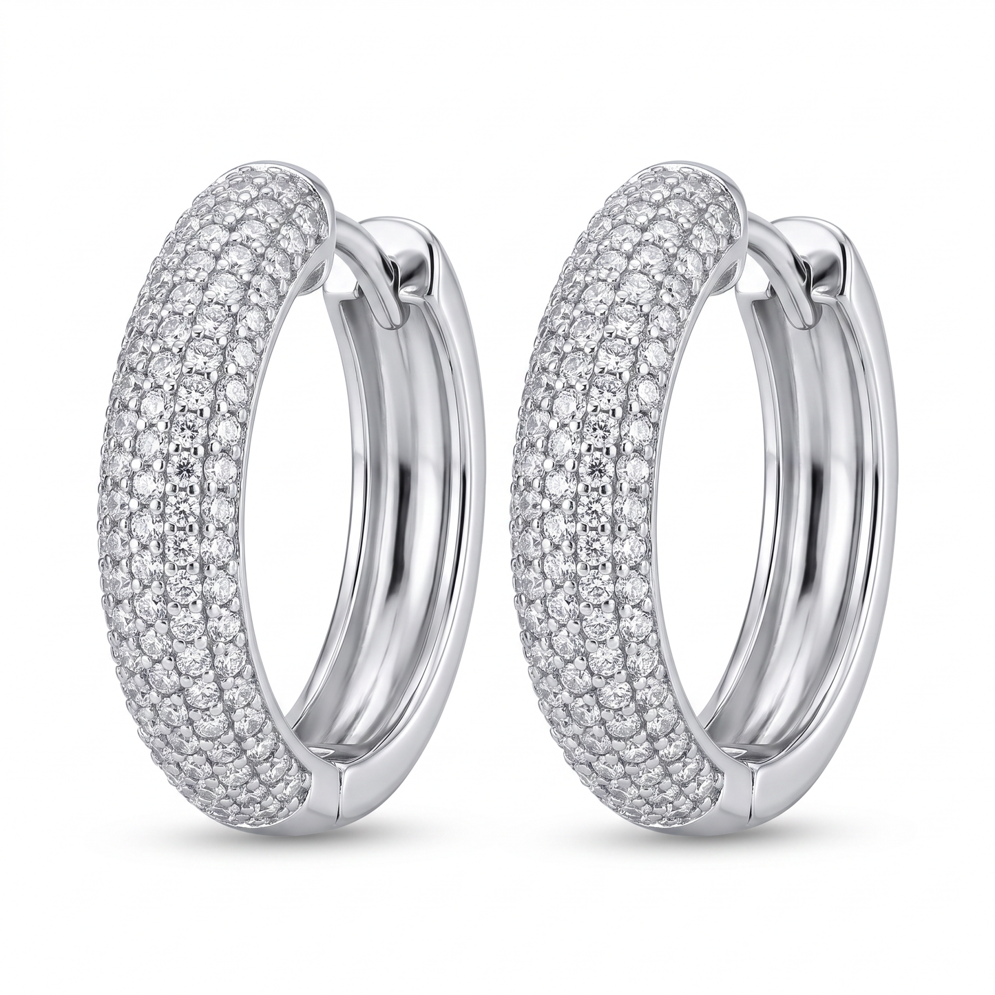 SoHo Pavé Hoop Earrings