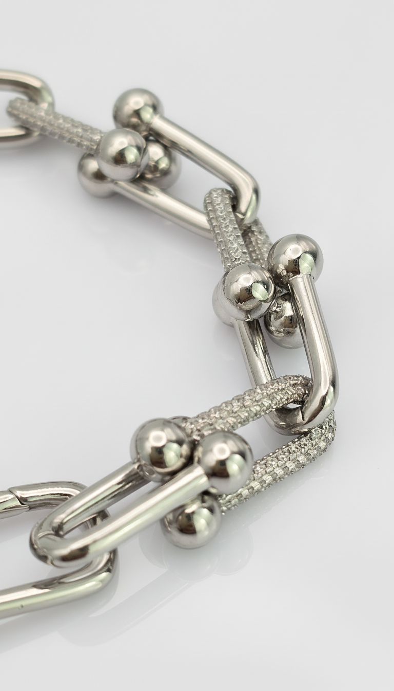 New York Link Silver Bracelet