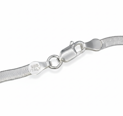 Tribeca Silver Herringbone Bracelet