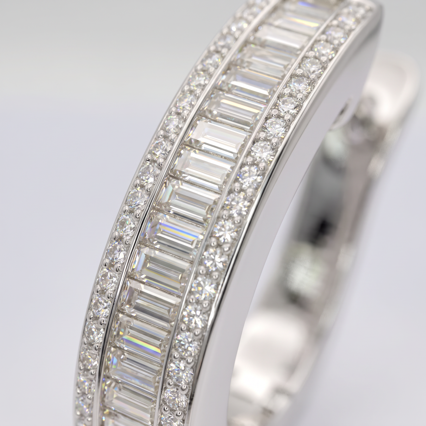 Madison Baguette Hoop Earrings