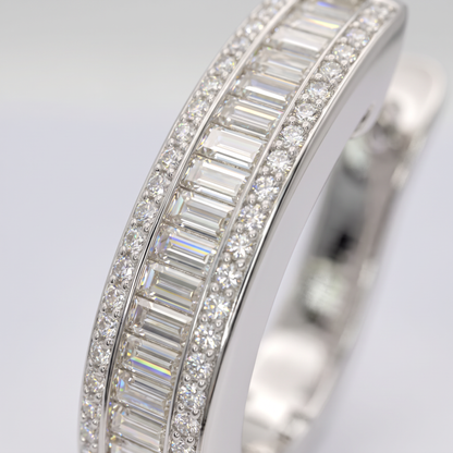 Madison Baguette Hoop Earrings