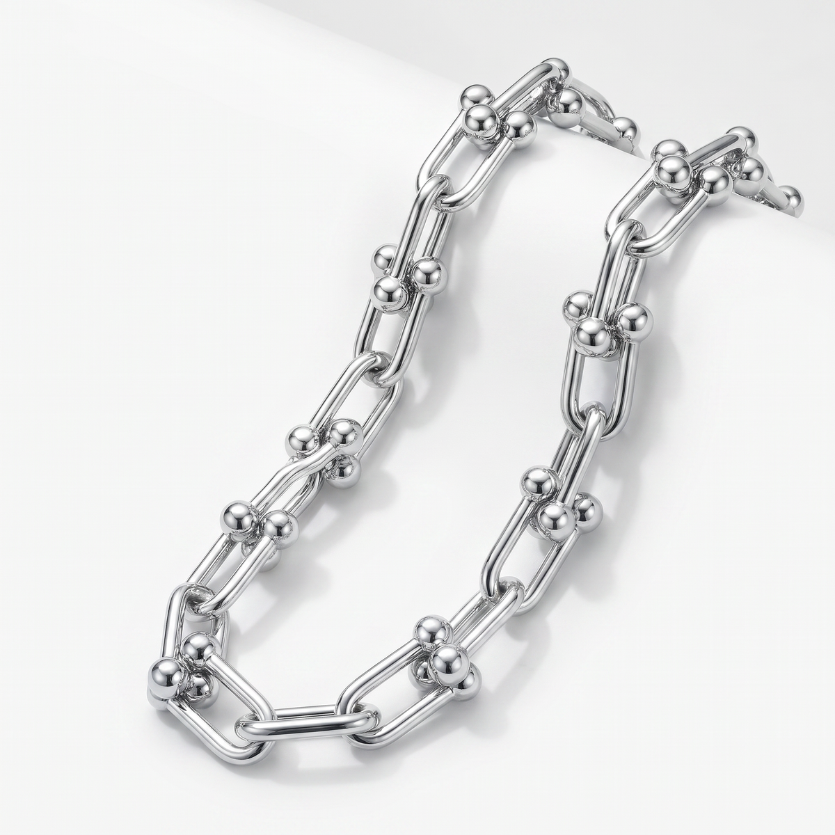 New York Double Link Silver Chain