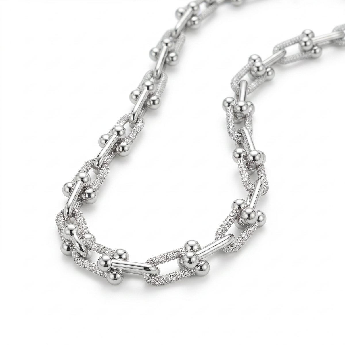 New York Link Silver Chain