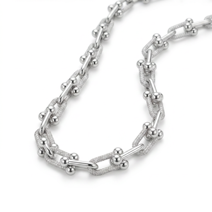 New York Link Silver Chain