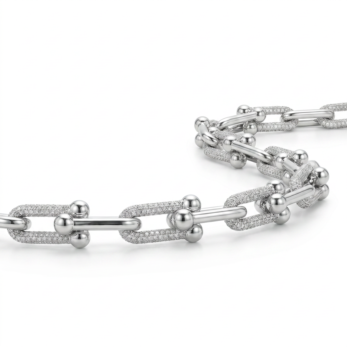 New York Link Silver Chain