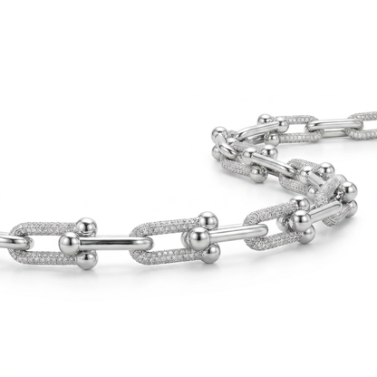 New York Link Silver Chain